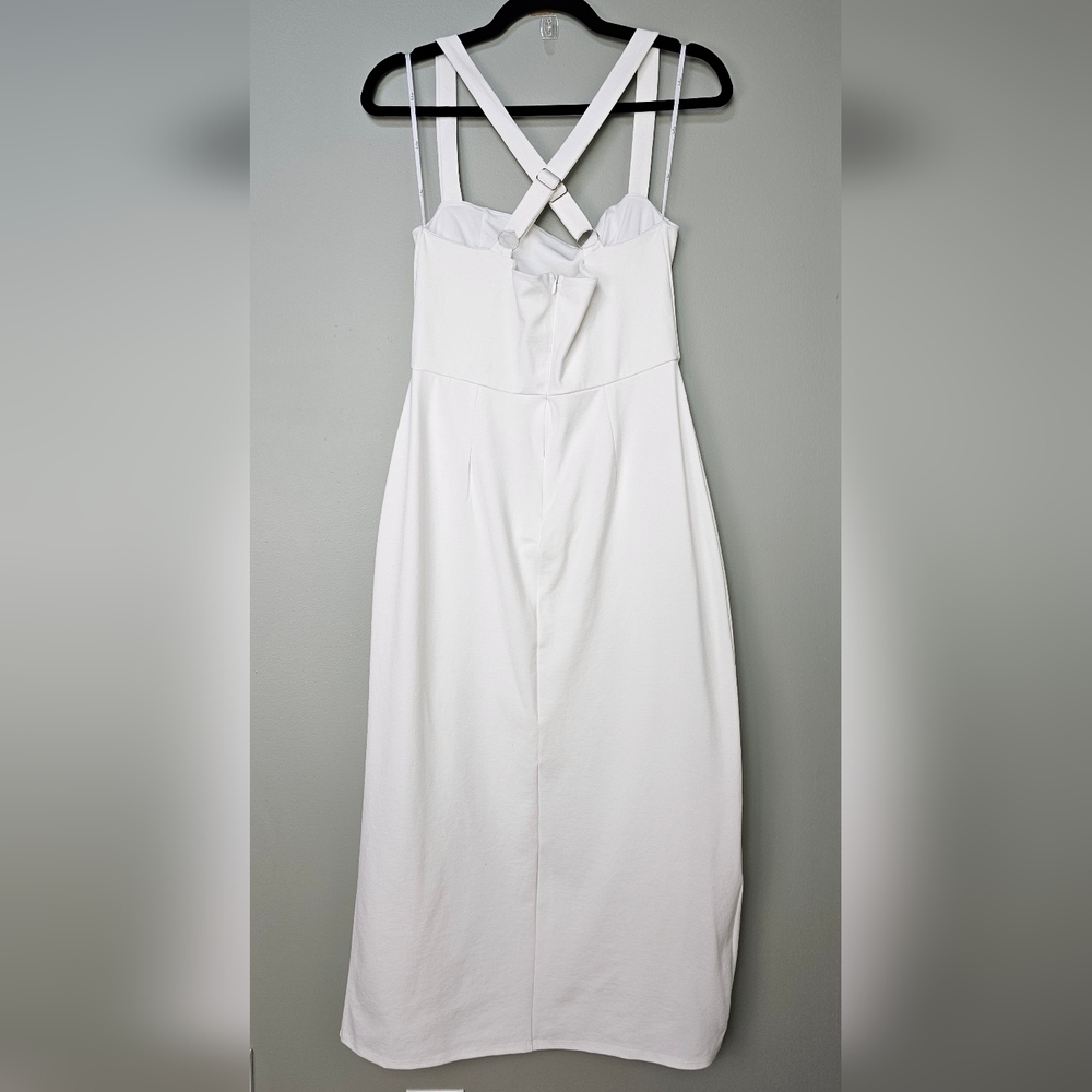 Lulus Rumi White Sleeveless Column Midi Dress - Picture 10 of 12